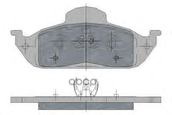 колод. торм.задн. MERCEDES W163 ML230-ML430 SCT арт. sp244