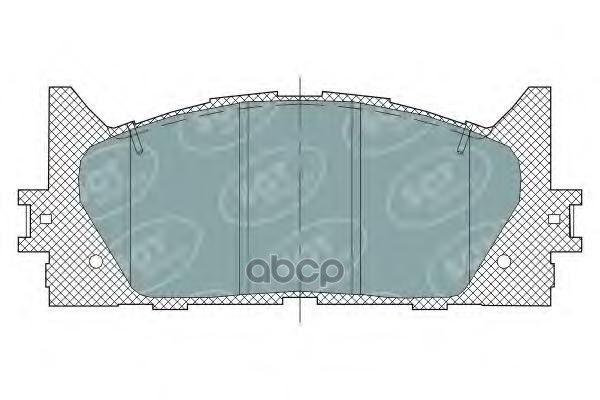 колод. торм.задн. TOYOTA CAMRY V40 06-/V50 2.5/3.5 11-/LEXUS ES 250/350/300h 06-/12- SCT арт. sp325