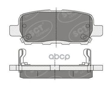 колод. торм.перед. NISS QASHQAI 07-/11-/X-TRAIL 01-/07-/TIIDA I/II/JUKE/SENTRA SCT арт. sp339