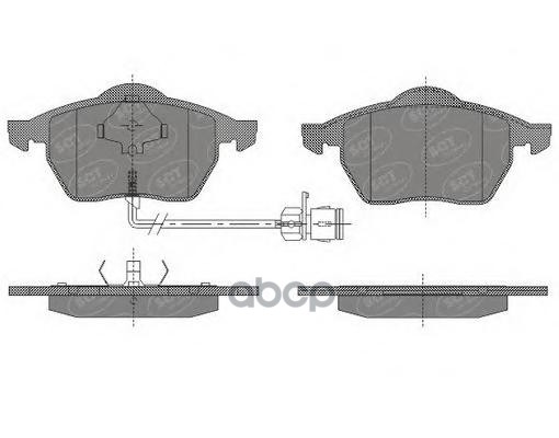 колод. торм.задн. SKODA OCTAVIA 96-10/VW GOLF IV/V 99-08 SCT арт. sp631