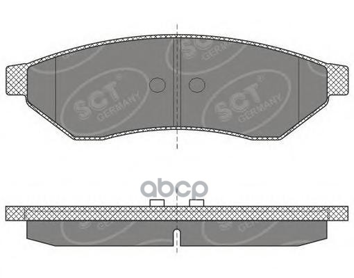 колод. торм.перед. CHEVROLET EPICA 05-/EVANDA 02-/MAGNUS 99- SCT арт. sp645