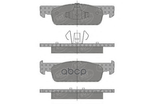 колод. торм.задн. LADA X-RAY/RENAULT LOGAN II 13-/SANDERO II 13-/SMART FORTWO 15-/FORFOUR 14- SCT арт. sp663