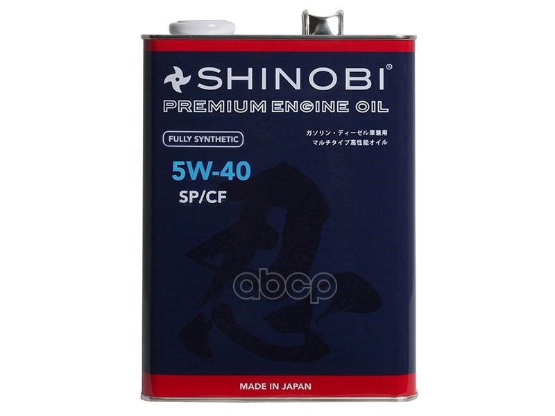 Масло моторное синтетическое SHINOBI SP/CF 5W-40 4L SHINOBI арт. SH0012
