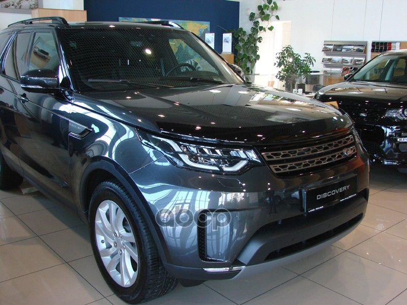 Дефлектор капота Land Rover Discovery 2017-, темный / Ленд Ровер Дискавери SIM арт. NLD.SLRDIS1712