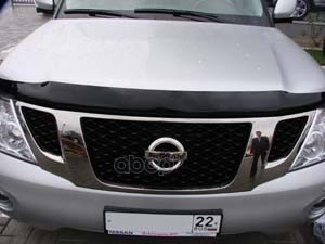 Дефлектор капота темный NISSAN PATROL 2010-, NLD.SNIPATR1012 / Ниссан Патрол SIM арт. NLD.SNIPATR1012