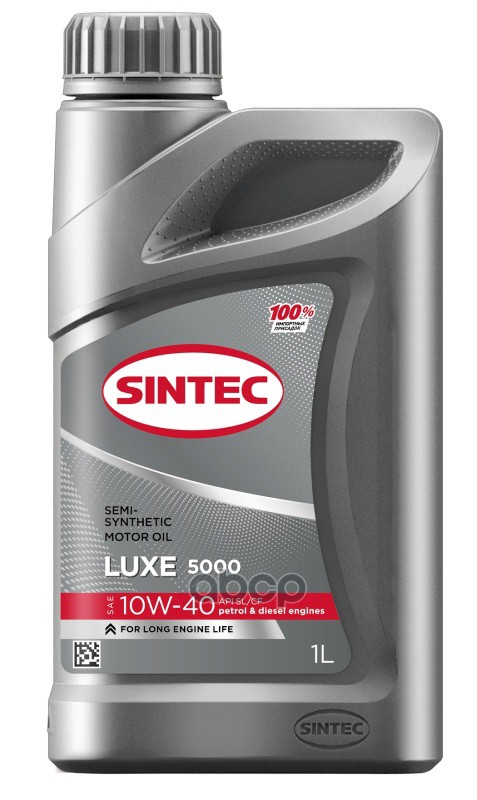 SINTEC Масло моторное Sintec Luxe 5000 10W-40 полусинтетическое 1 л 600231