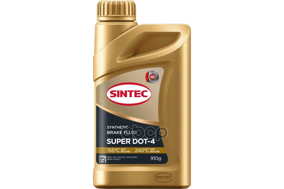 Тормозная жидкость Super DOT-4 910гр SINTEC арт. 800737