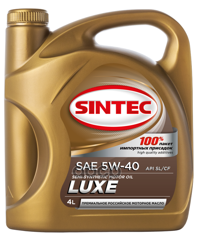 SINTEC Масло Sintec Люкс 5W-40 Sl/Cf (4Л)