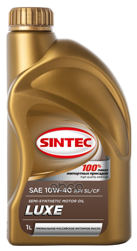SINTEC Масло Моторное Полусинтетическое Luxe 10W40 Api Sl/Cf 1Л