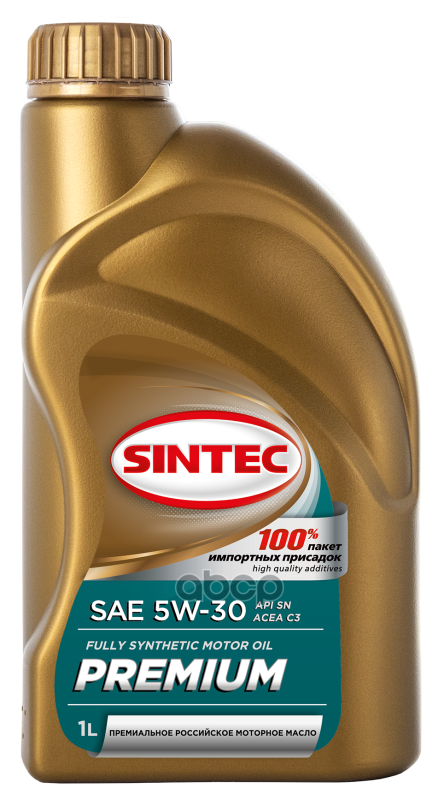 SINTEC Масло Sintec  5W30 Premium Api Sn Acea C3 1Л Син