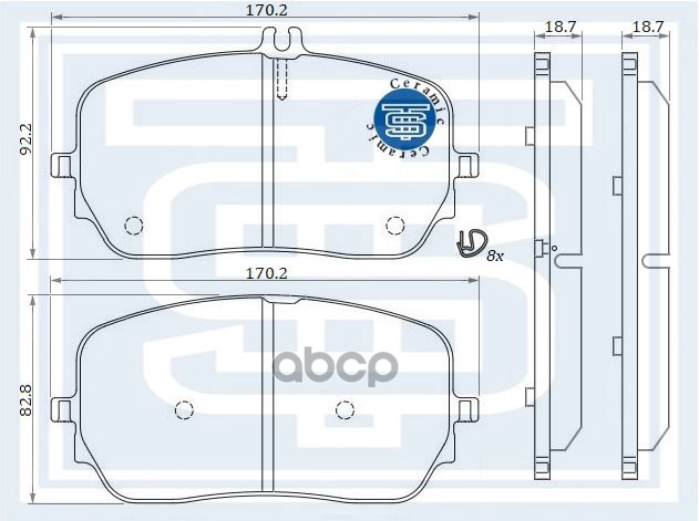 Колодки Тормозные Mer W167 (Gle/Gls) Передние Starke 172-617 STARKE арт. 172-617
