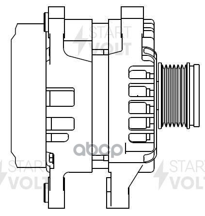 Генератор для а/м Hyundai Santa Fe II (09-) 2.2CRDi/Kia Sportage III (10-) 2.0CRDi 150A (LG 0848) STARTVOLT арт. LG0848