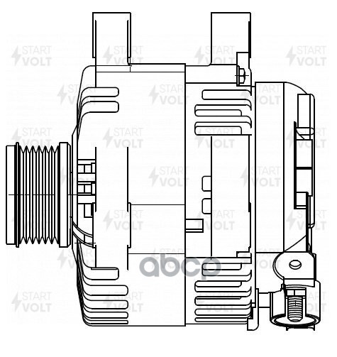Генератор для а/м Peugeot Partner (08-)/Citroen Berlingo (08-) 1.6HDi 150A (LG 2010) STARTVOLT арт. LG2010