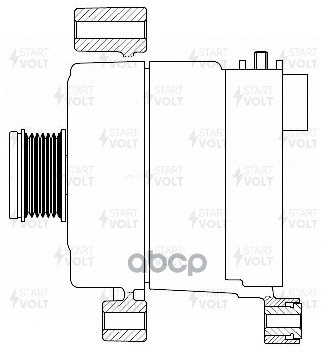 Генератор для а/м BMW X1 E84 (09-)/X3 F25 (10-) 2.0D 180A (LG 2638) STARTVOLT арт. LG2638