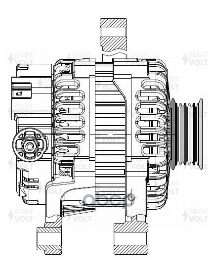 Генератор для а/м Geely MK Cross (06-) 1.5i 90A (LG 2709) STARTVOLT арт. LG2709
