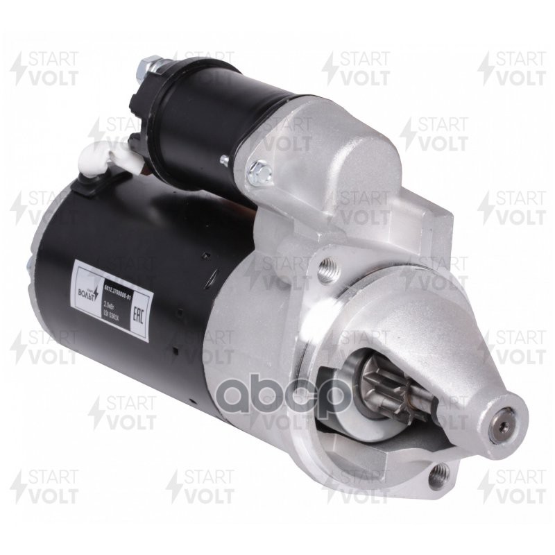 Стартер для а/м ГАЗ/УАЗ с дв. ЗМЗ-405/406/409 (н/о ан. 6012.3708-01) 2кВт (LSt 0361X) STARTVOLT арт. LST0361X