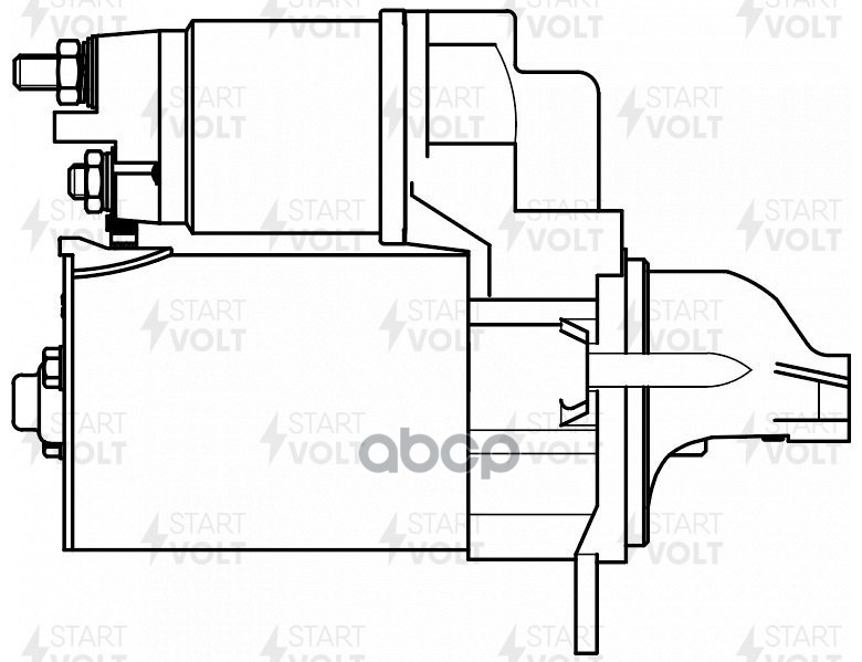 Стартер для а/м Opel Astra H (04-)/Corsa D (06-) 1.4i 1,1кВт (LSt 0503) STARTVOLT арт. LST0503