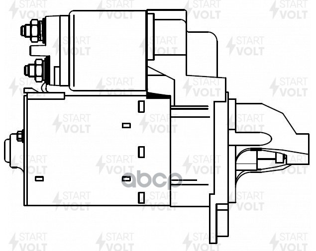 Стартер для а/м Opel Astra J GTC (11-)/Corsa D (09-) 1.4i 1,1кВт (LSt 0513) STARTVOLT арт. LSt0513