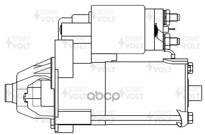 Стартер для а/м Ford Transit Connect (02-) 1.8TDCi 1,4кВт LSt 1011 STARTVOLT арт. LSt1011