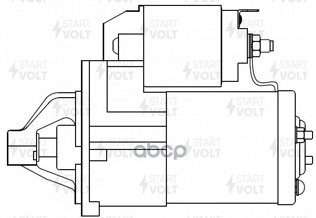 Стартер для а/м Mitsubishi Outlander II (06-) 3.0i 1 6кВт (LSt 1103) STARTVOLT арт. lst-1103