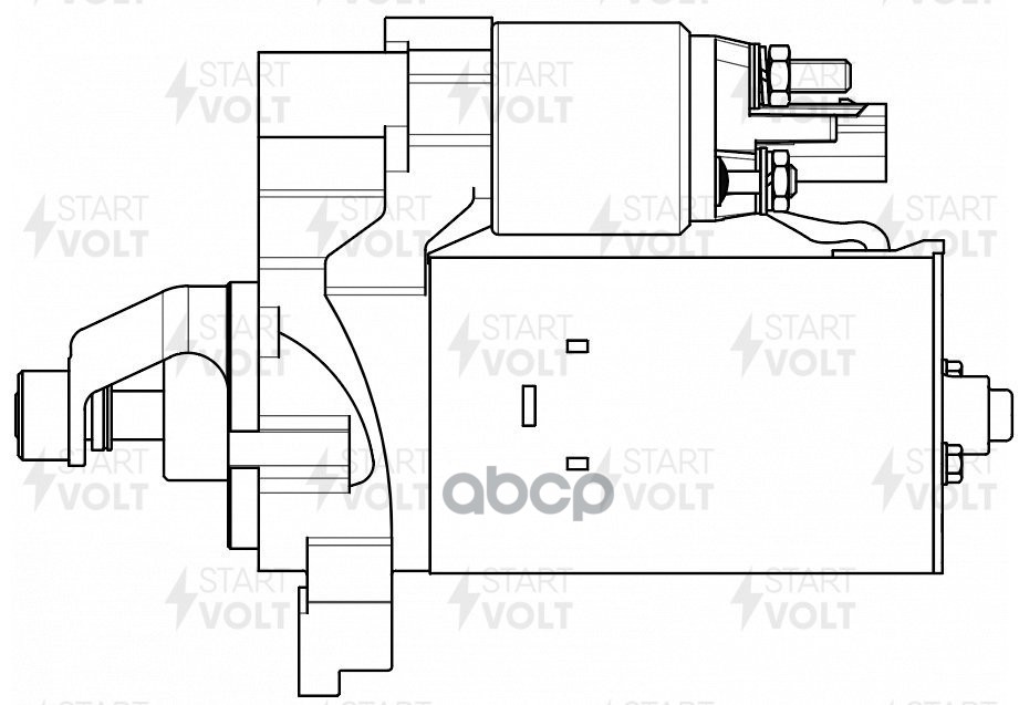 Стартер для а/м VAG A4 (07-)/Q5 (08-) 2.0TDI (Start-Stop) 2,2кВт (LSt 1865) STARTVOLT арт. LST1865