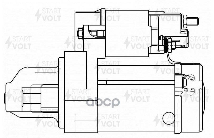 Стартер для а/м BMW X5 F15 (13-)/X6 F16 (14-) 3.0i 1,6кВт (LSt 2619) STARTVOLT арт. LST2619