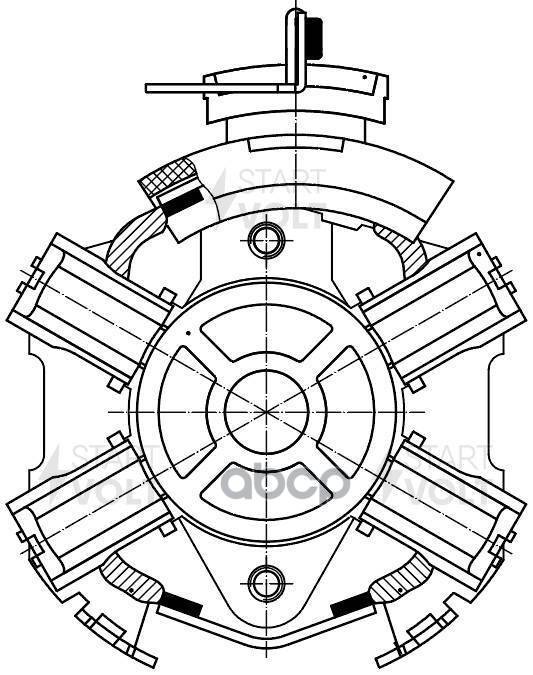 Узел щеточный стартера для а.м Ford Transit 06- 2.2TDCi,PSA Boxer 06- 2.2HDi VBS1001 STARTVOLT арт. VBS1001