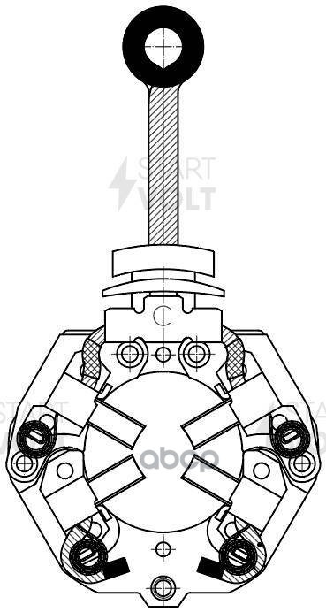 Узел щеточный стартера для а/м Mercedes-Benz GLK X204 (08-)/V W447 (14-) 2.1CDI (VBS 1510) STARTVOLT арт. VBS1510