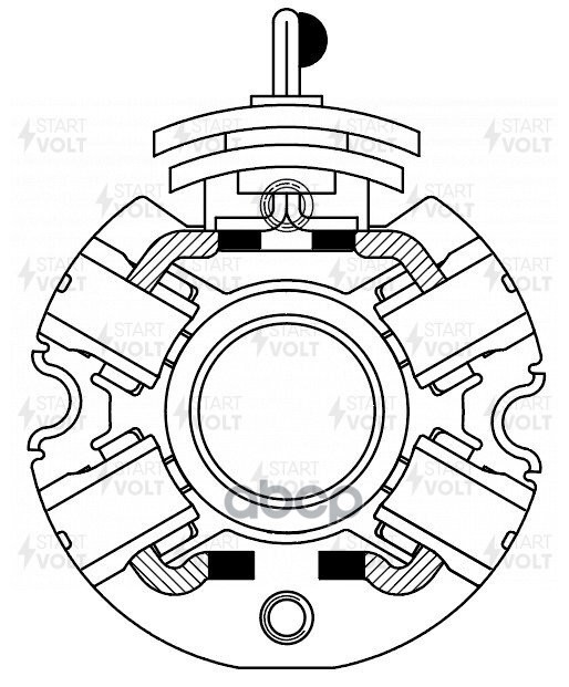 Узел щеточный стартера для а/м Geely Coolray (19-)/Atlas Pro (21-) 1.5T (VBS 2735) STARTVOLT арт. VBS2735