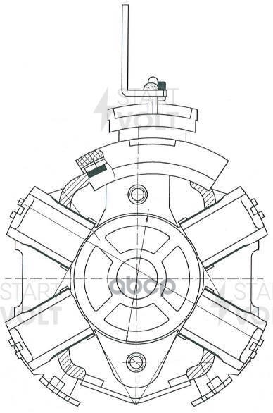 Узел щеточный стартера для с/т JCB/Perkins с дв. Perkins 400 series (VBS 3006) STARTVOLT арт. vbs-3006