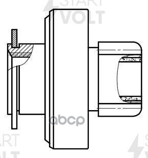 Привод стартера (бендикс) для а/м Daewoo Matiz (98-) 0.8i/Chevrolet Aveo (02-) 1.2i (VCS 0503) STARTVOLT арт. VCS0503