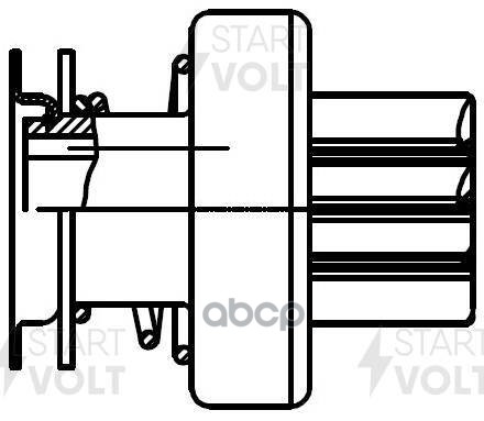 Привод стартера (бендикс) для а/м Renault Duster (10-)/Megane II (02-) 2.0i (VCS 0903) STARTVOLT арт. VCS0903