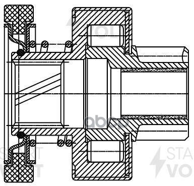 Привод стартера (бендикс) для с/т JCB/Perkins с дв. Perkins 400 series (VCS 3006) STARTVOLT арт. VCS3006