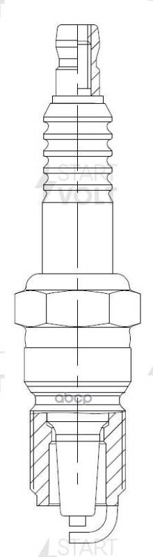Комплект свечей зажигания для автомобилей Mercedes-Benz E W124 (84-)/E W190 (82-) 2.0i/2.3i (кмпл. 4 STARTVOLT арт. VSP0005