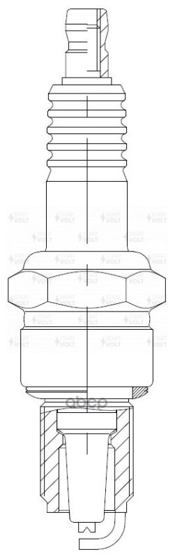 Комплект свечей зажигания для автомобилей ГАЗ/УАЗ с дв. ЗМЗ-405/406/409 (зазор 1мм, с резистором, с STARTVOLT арт. VSP0006B