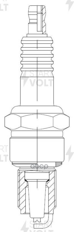 Комплект свечей зажигания для автомобилей ГАЗ/УАЗ с дв. ЗМЗ-406/409 (зазор 0,7мм) (кмпл. 4шт) STARTVOLT арт. VSP0008