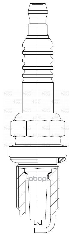 Комплект свечей зажигания для автомобилей Hyundai Accent (Tagaz) (00-) 1.5i/1.6i (4шт) STARTVOLT арт. VSP0033