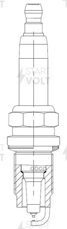 Комплект свечей зажигания для автомобилей VAG Golf IV (98-) 1.4i/Bora I (98-) 2.0i Pt+Pt (кмпл. 4шт) STARTVOLT арт. VSP0034