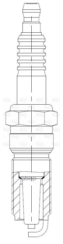 Комплект свечей зажигания для автомобилей Ford Focus (98-)/Focus II (04-) 1.4i/1.6i/1.6Ti (4шт) STARTVOLT арт. VSP0045
