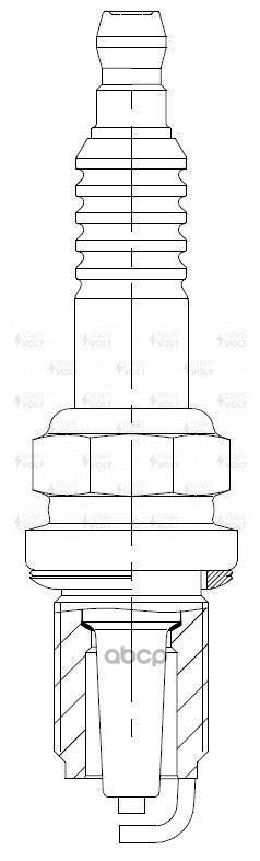 Комплект свечей зажигания для автомобилей ГАЗ Соболь с дв. ЗМЗ-405/409 Евро-3 (4шт) STARTVOLT арт. VSP0058