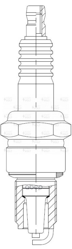 Свеча зажигания для а/м Лада 2101-2108 карб. (зазор 0,7мм, с медью) (VSP 0103) STARTVOLT арт. VSP0103