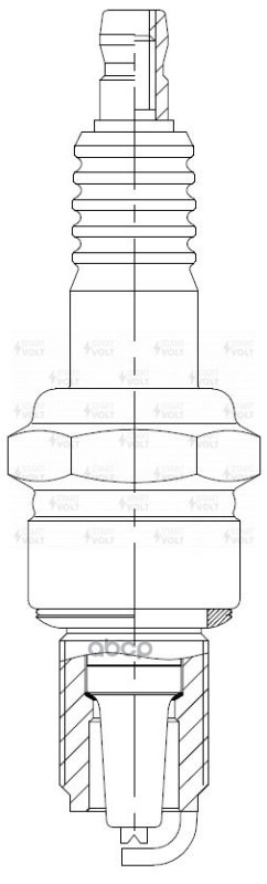 Свеча зажигания для а/м Лада 2101-2108 карб. (зазор 0,5мм, с резистором) (VSP 0104) STARTVOLT арт. VSP0104
