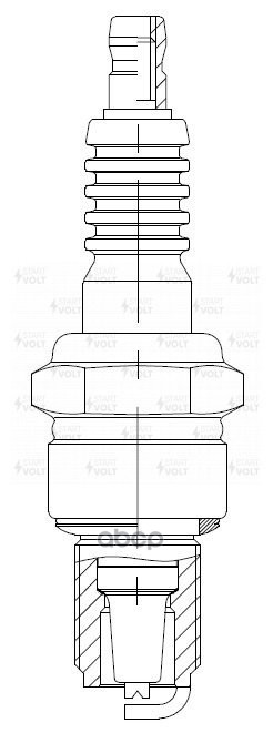 Свеча зажигания для а/м Москвич с дв. АЗЛК (зазор 0,7мм) (VSP 0108) STARTVOLT арт. VSP0108