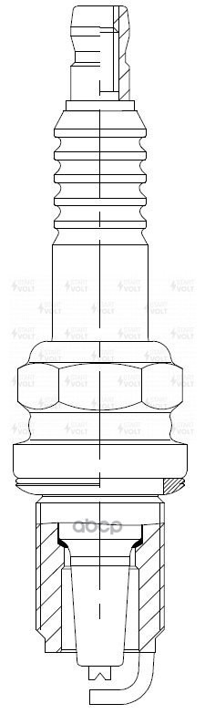 Свеча зажигания для а/м Лада 2110/Kalina/Priora/Vesta/X-Ray 16 кл. (зазор 1мм, с резистором) STARTVOLT арт. VSP0110
