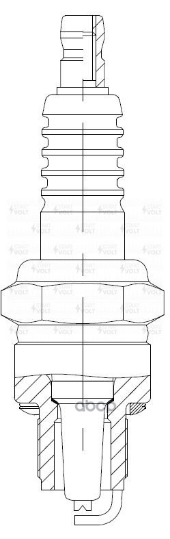 Свеча зажигания для а/м ГАЗ/УАЗ с дв. ЗМЗ-402.1/4021.1 (зазор 0,8мм) (VSP 0305) STARTVOLT арт. VSP0305