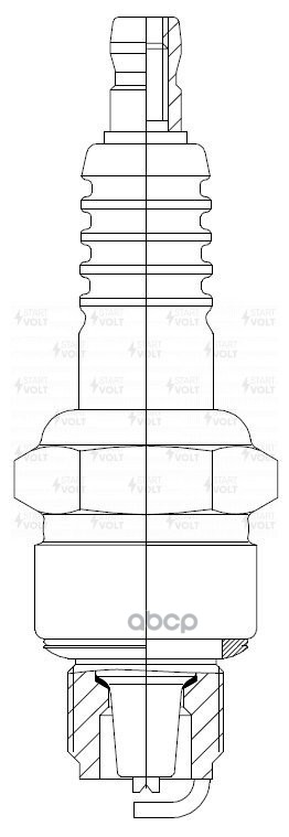Свеча зажигания для а/м ЗАЗ 966/968 и мотоциклов (зазор 0,75мм) (VSP 0401) STARTVOLT арт. VSP0401