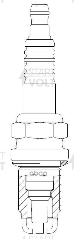 Свеча зажигания для автомобилей Chevrolet Epica (06-) 2.0i/Lacetti (05-) 1.8i STARTVOLT арт. VSP0510