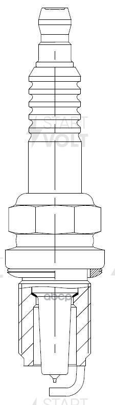 Свеча зажигания для а/м Hyundai Accent (Tagaz) (00-) 1.5i/1.6i/Kia Spectra (04-) 1.6i/2.0i STARTVOLT арт. VSP0808