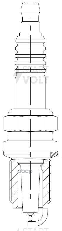 Свеча зажигания для автомобилей Hyundai Santa Fe (01-)/Tucson (04-)/Sonata EF (01-) 2.7i Pt+Pt STARTVOLT арт. VSP0810
