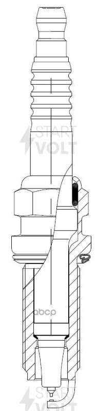 Свеча зажигания для автомобилей Renault Clio III (05-)/Clio IV (12-) 1.2i Ir+Pt STARTVOLT арт. VSP0904